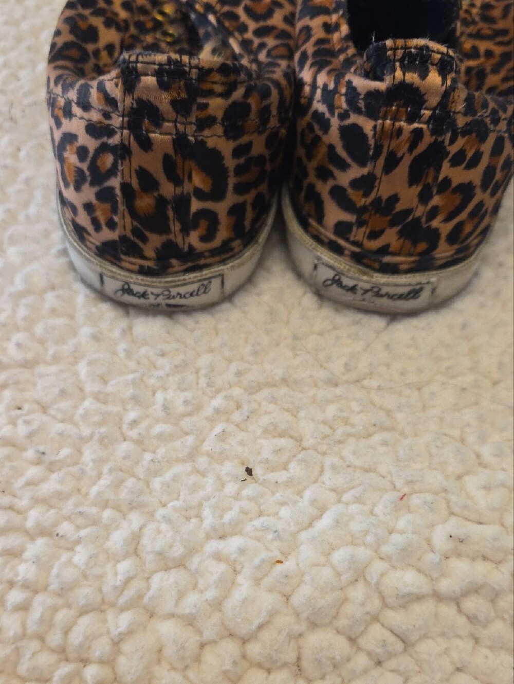 Converse Womens Leopard Print Sneakers with Gold Eyelets - Picture 4 of 4